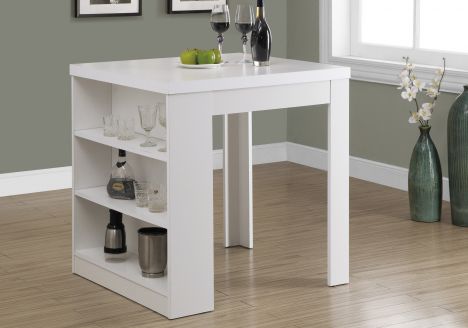 TABLE A MANGER - 32"X 36" / BLANC HAUTEUR COMPTOIR