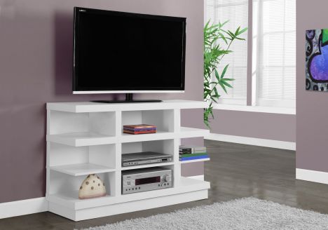 MEUBLE TV - 48"L / BLANC