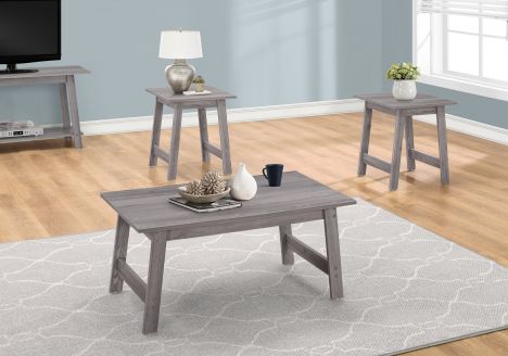 ENS DE TABLES - 3PCS / GRIS  I 7932P